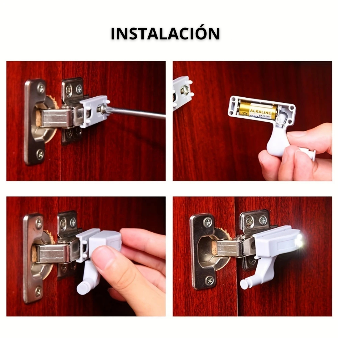 Luz LED de Bisagra – Dale luz, estilo y funcionalidad a tus espacios✨