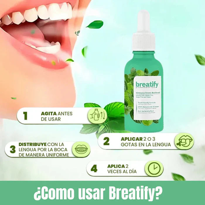 Breatify ® Elimina el Mal Aliento de Forma Natural y Duradera - 2x1