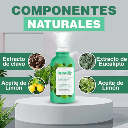 Breatify ® Elimina el Mal Aliento de Forma Natural y Duradera - 2x1