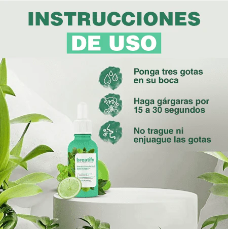 Breatify ® Elimina el Mal Aliento de Forma Natural y Duradera - 2x1