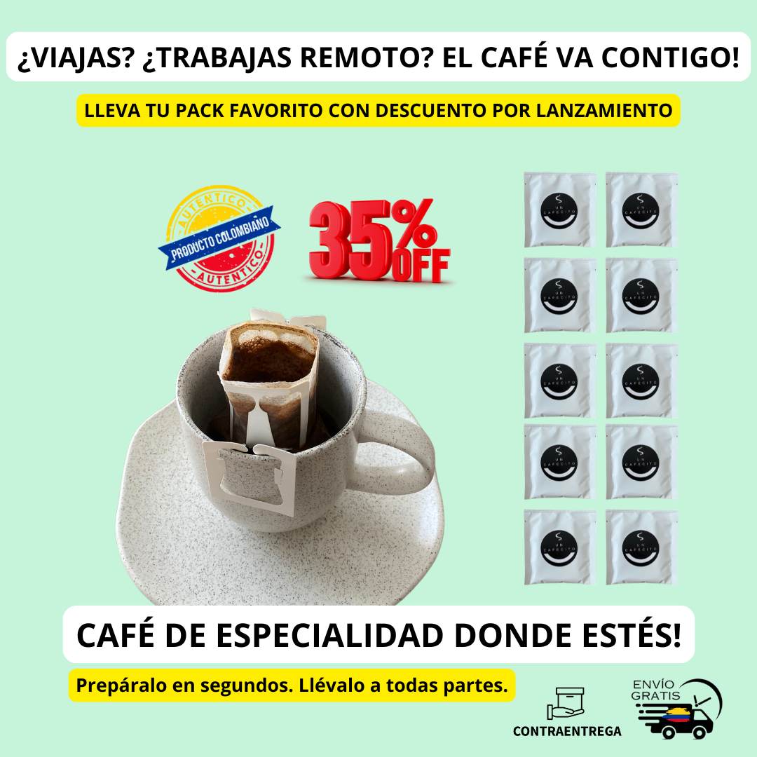 Drip Café de Especialidad - ¡Prepara tu café en segundos y en cualquier lugar!