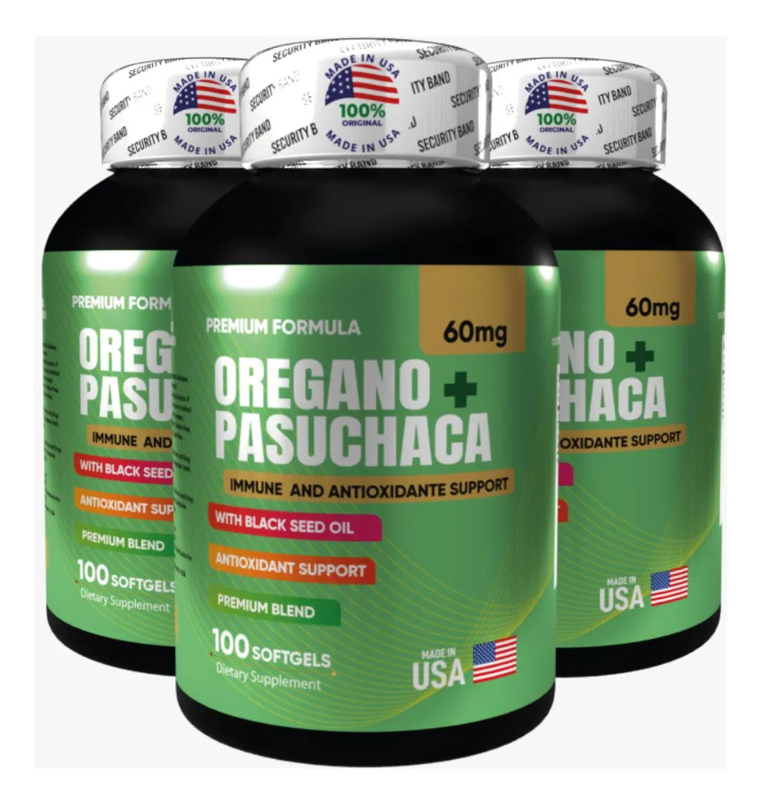 🌿 Oregano + Pasuchaca Premium™ – Pack de 3 frascos 💊