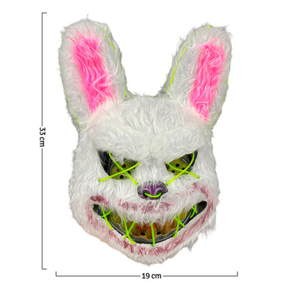 🎃🔥 2x1 en Máscaras LED: ¡Conejo + Oso para la noche más épica! 🐰🐻