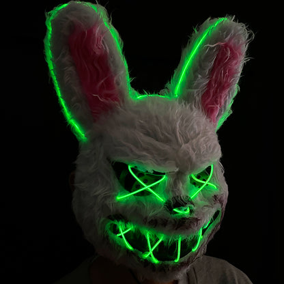🎃🔥 2x1 en Máscaras LED: ¡Conejo + Oso para la noche más épica! 🐰🐻
