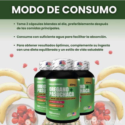 🌿 Oregano + Pasuchaca Premium™ – Pack de 3 frascos 💊
